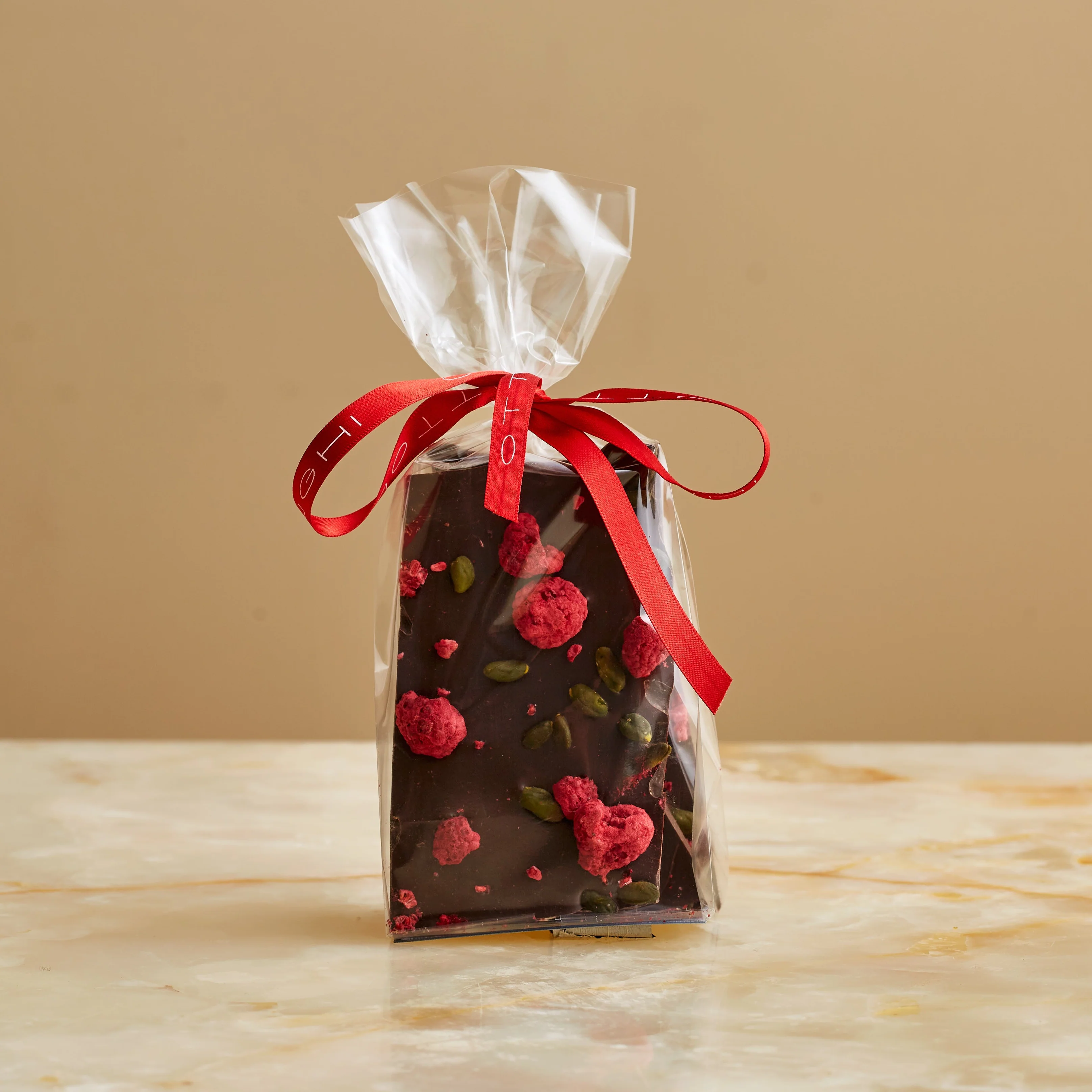 Dark Chocolate, Pistachio and Raspberry Brittle
