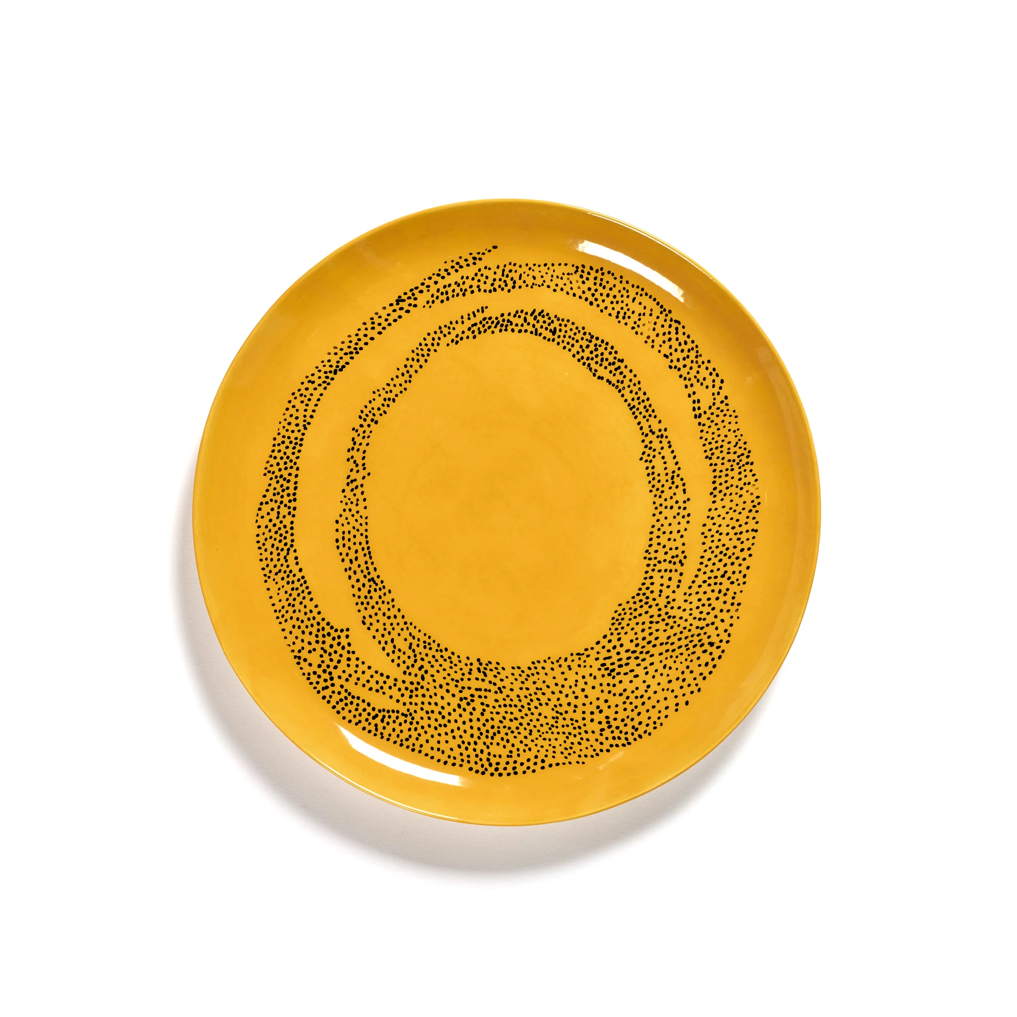 Sunny Yellow Plate with Black Dots - Image 2
